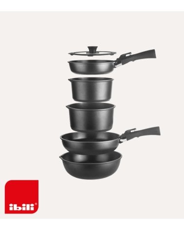 Bateria de Cocina de 9 Piezas Kompakto de Aluminio Fundido