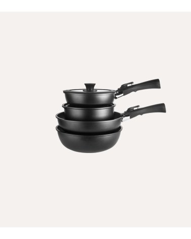 Bateria de Cocina de 9 Piezas Kompakto de Aluminio Fundido