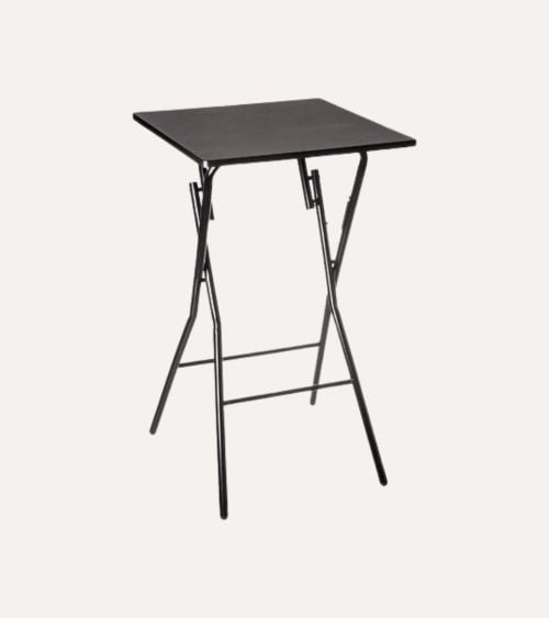 Mesa Alta Plegable Cuadrada de Madera