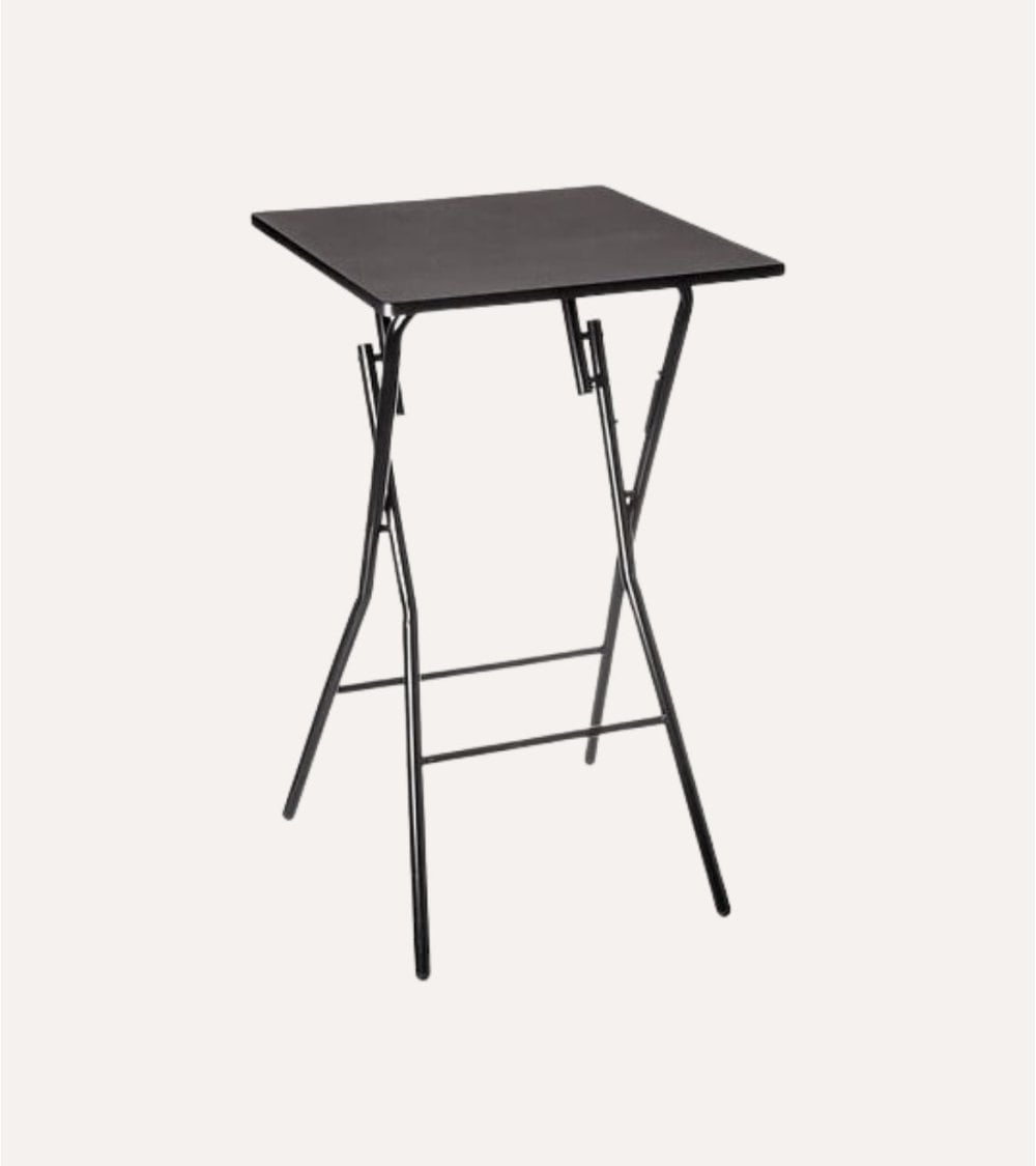 Mesa Alta Plegable Cuadrada de Madera