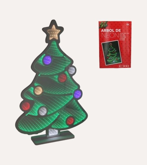 Árbol Navideño de Neón para Decoración de Interior