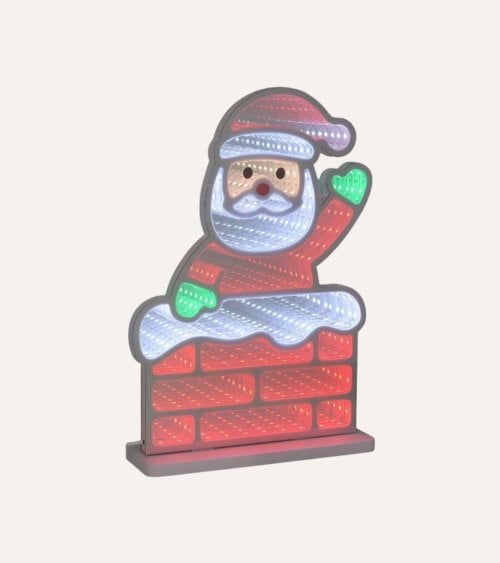 Papá Noel de Neón para Decoración Navideña