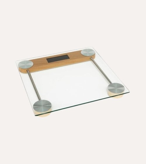 Báscula de Baño Digital Transparente de Vidrio Templado