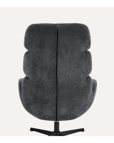 Sillón Giratorio Fluff de Poliéster y Acero