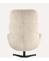 Sillón Giratorio Fluff de Poliéster y Acero