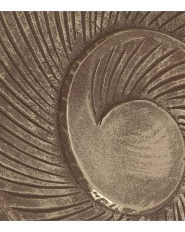 Cuadro Espiral Tallado de Madera de Mango