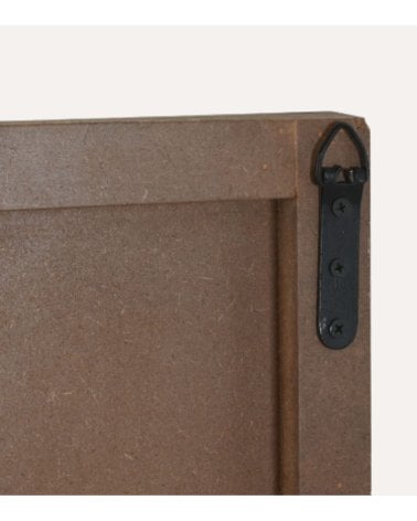 Cuadro Espiral Tallado de Madera de Mango