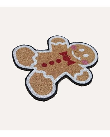Felpudo Navideño Galleta de Jengibre con Antideslizante