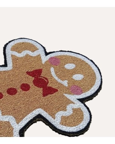 Felpudo Navideño Galleta de Jengibre con Antideslizante