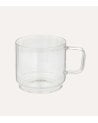 Set de 4 Tazas Mug de Vidrio con Soporte