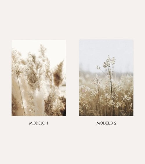 Cuadro Lienzo Impreso de Hierba Silvestre