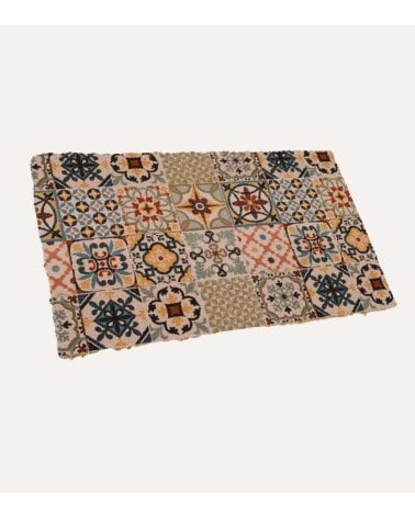 Felpudo de Azulejos Mediterráneos con Antideslizante