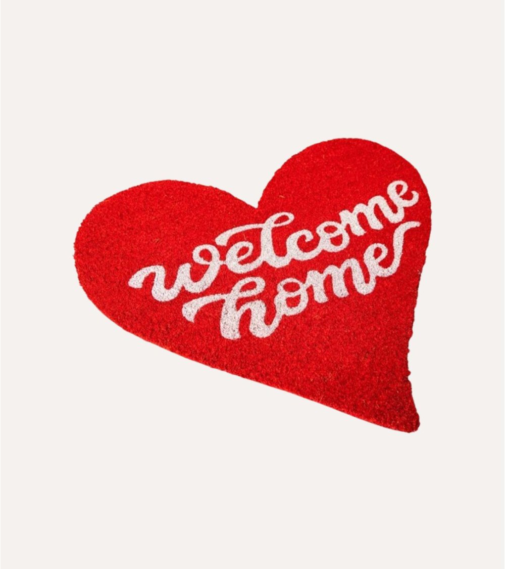 Felpudo de Corazón Welcome Home con Antideslizante