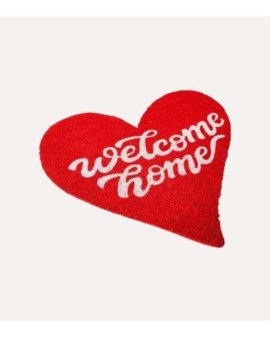Felpudo de Corazón Welcome Home con Antideslizante