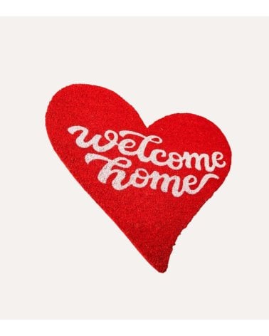 Felpudo de Corazón Welcome Home con Antideslizante