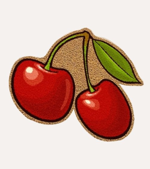 Felpudo de Cerezas con Antideslizante