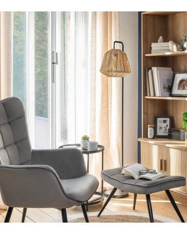 Lámpara de Pie Recta Jily de Metal