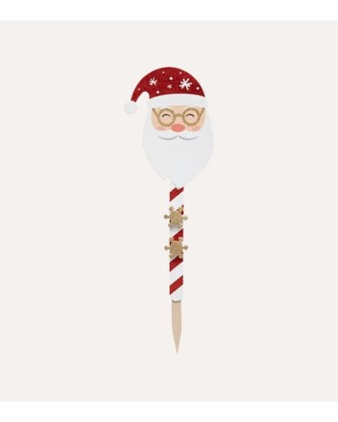 Cartel Navideño de Papá Noel para Jardín