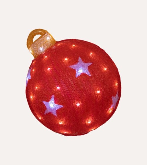 Bola con Estrellas para Decoración Navideña con LED