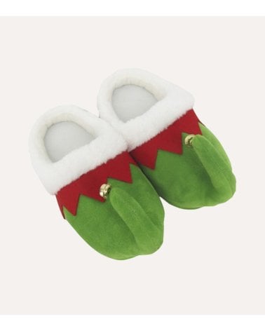 Zapatillas Navideñas de Elfo con Cascabel