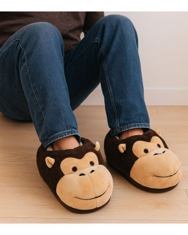 Zapatillas de Gorila de Peluche
