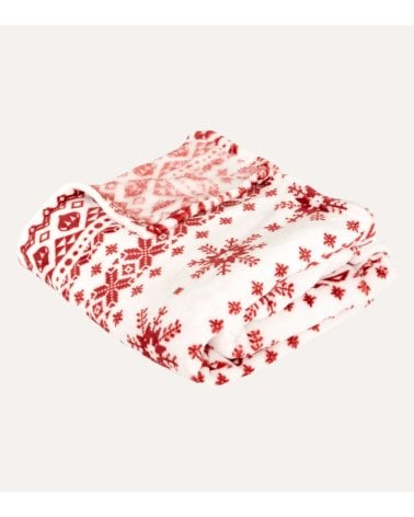 Manta Navideña Escandinava de Poliéster