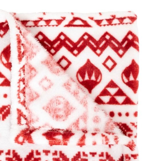 Manta Navideña Escandinava de Poliéster