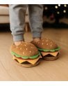 Zapatillas Infantiles de Hamburguesa de Peluche