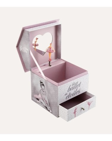 Caja Musical Infantil con Bailarina de Papel y Cartón