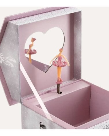 Caja Musical Infantil con Bailarina de Papel y Cartón