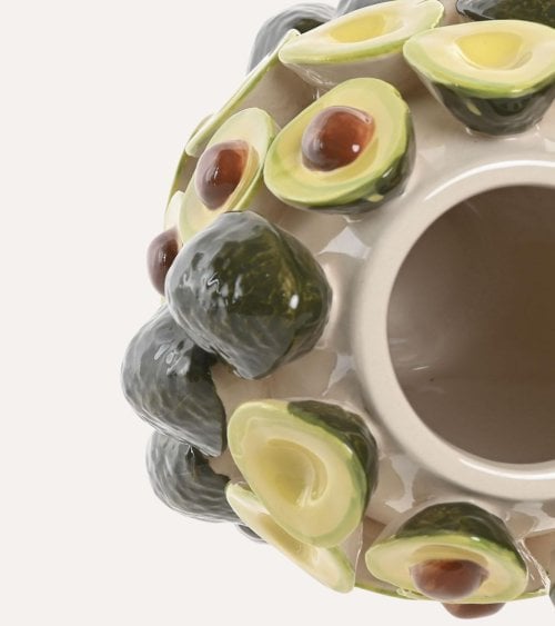 Jarrón de Aguacates de Cerámica