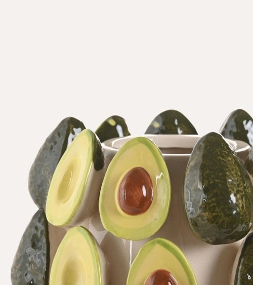 Jarrón de Aguacates de Cerámica