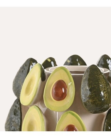 Jarrón de Aguacates de Cerámica