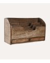 Organizador Vertical para Escritorio de Madera de Mango