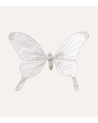 Mariposa Decorativa Glitter de Poliéster