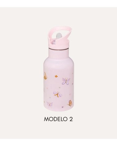Botella Termo Infantil con Animales de Acero Inoxidable