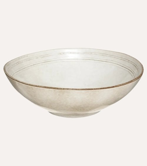 Ensaladera Irregular con Acabado Rústico de Gres