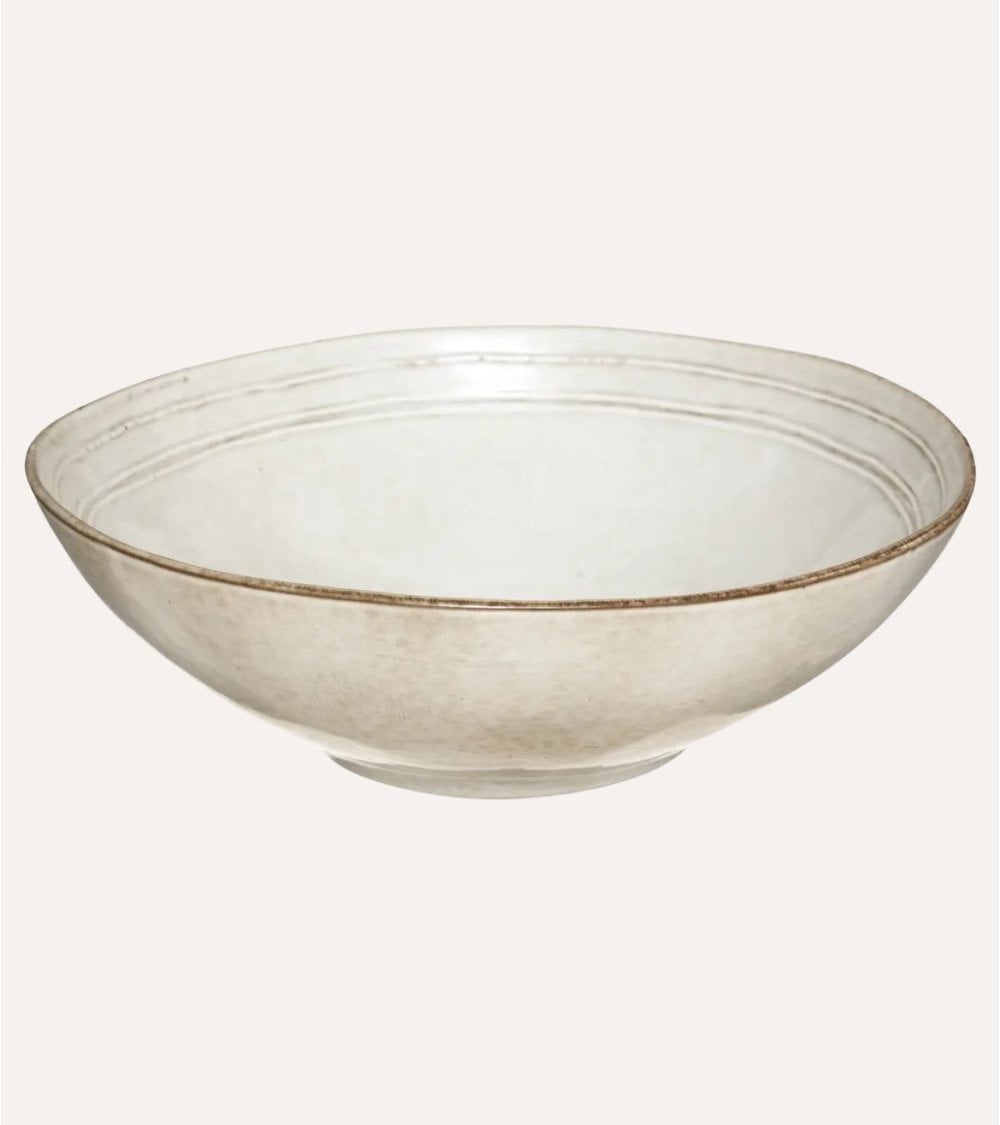 Ensaladera Irregular con Acabado Rústico de Gres