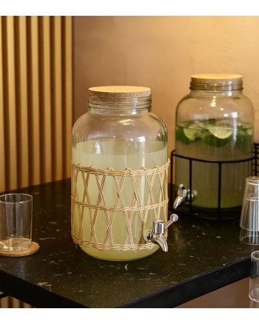 Dispensador de Bebidas Indonés de Vidrio