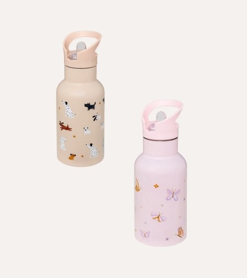 Botella Termo Infantil con Animales de Acero Inoxidable