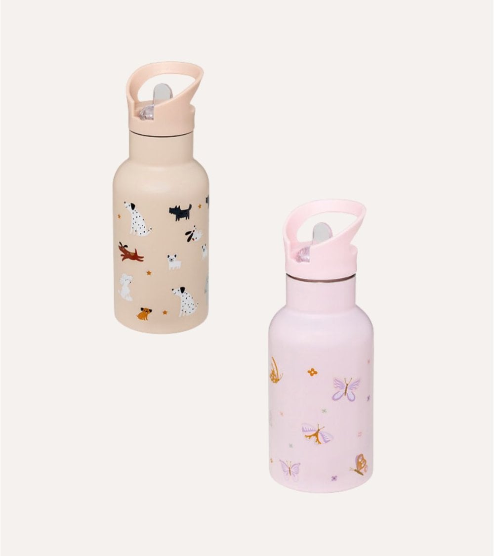 Botella Termo Infantil con Animales de Acero Inoxidable