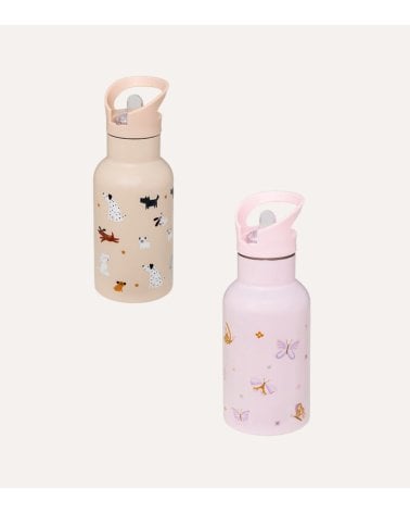 Botella Termo Infantil con Animales de Acero Inoxidable