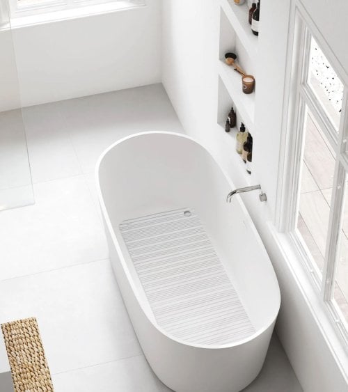 Alfombra de Baño Rayas de 100% Caucho Natural