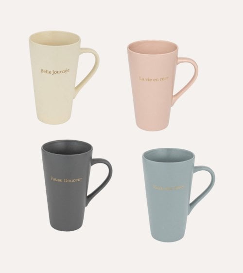 Taza Alta Belle Journeé de Cerámica