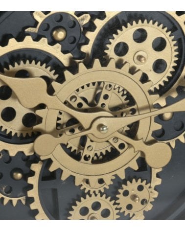 Reloj de Pared Mecanismo Dorado de Hierro