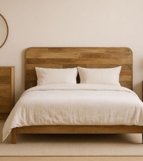 Cabecero Raw de Madera de Mango