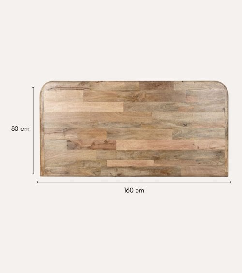 Cabecero Raw de Madera de Mango