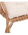Sillón de Dos Plazas de Ratán con Cojín Incluido-3