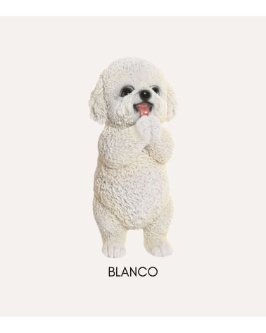 Figura Decorativa Perro Caniche de Resina