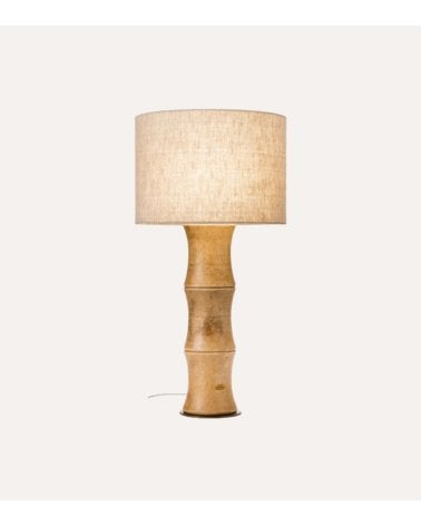 Lámpara de Mesa Zen de Bambú y Yute